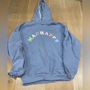 Madhappy Gray Blue Hoodie with Logo